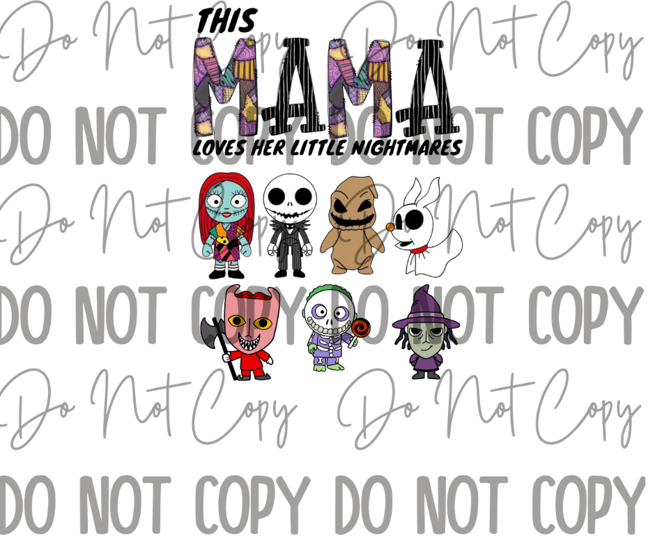 This Mama Loves Her Little Nightmares DTF Transfer