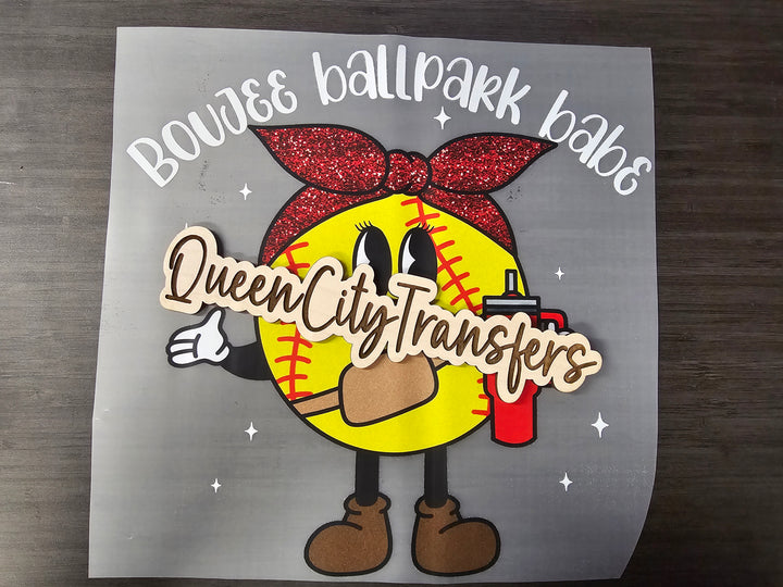 Boujee Ballpark Babe DTF Transfer