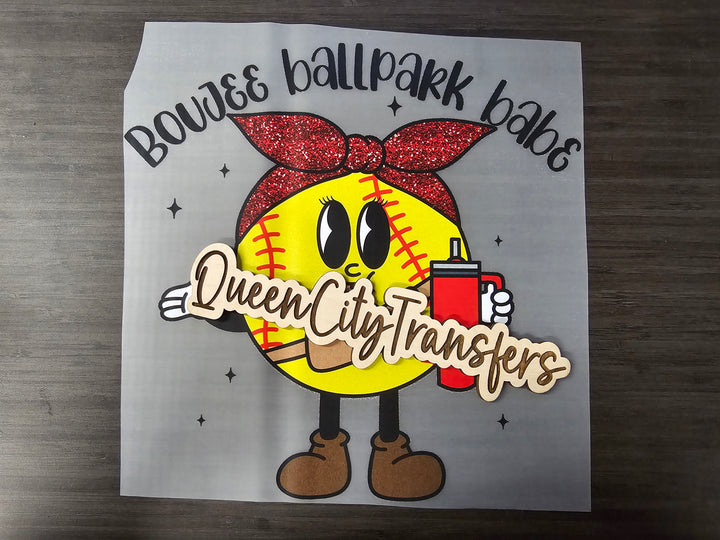 Boujee Ballpark Babe DTF Transfer