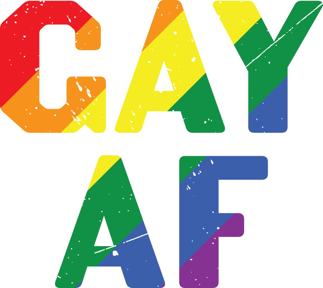 Gay AF DTF Transfer