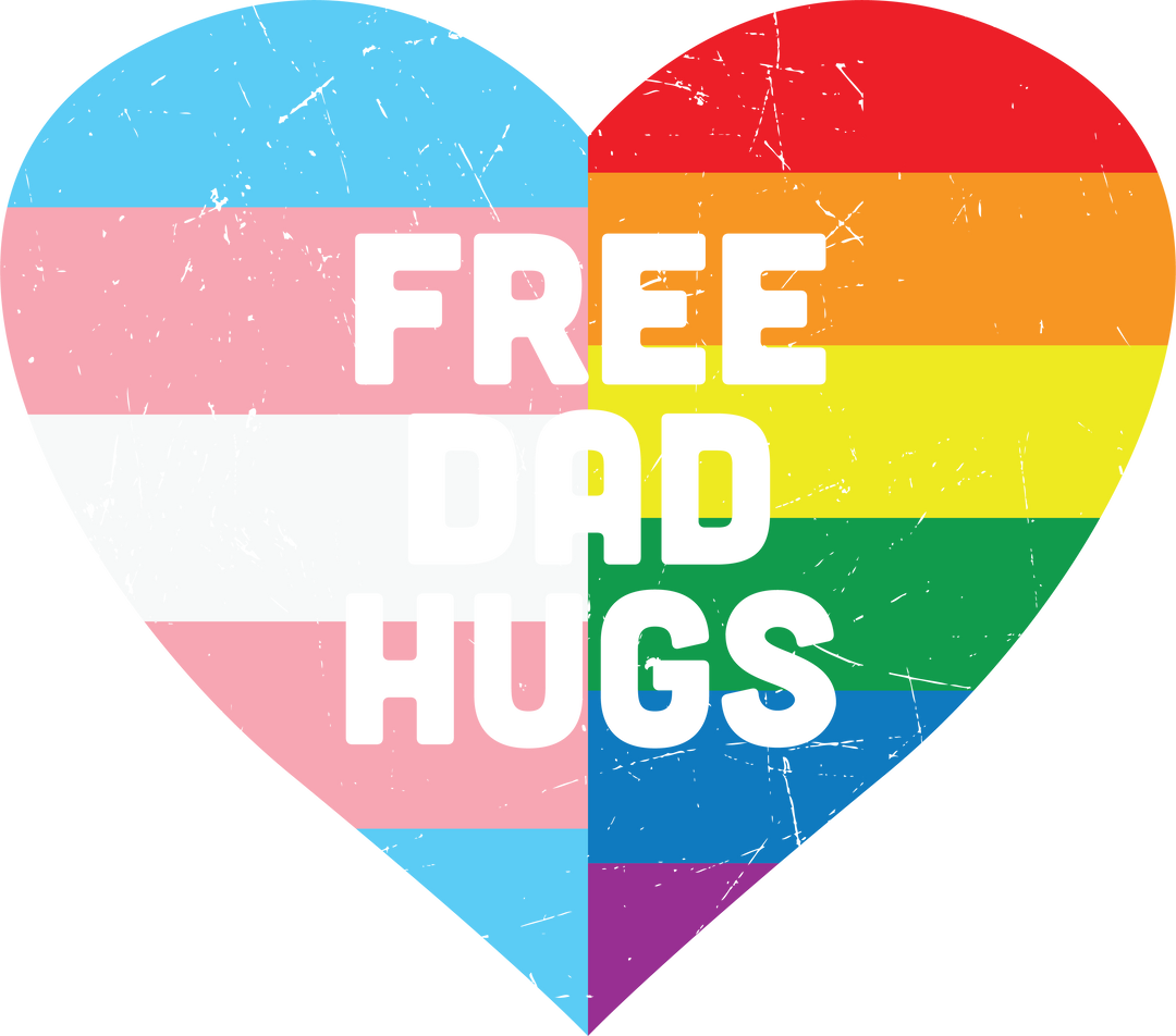 Free Dad Hugs DTF Transfer