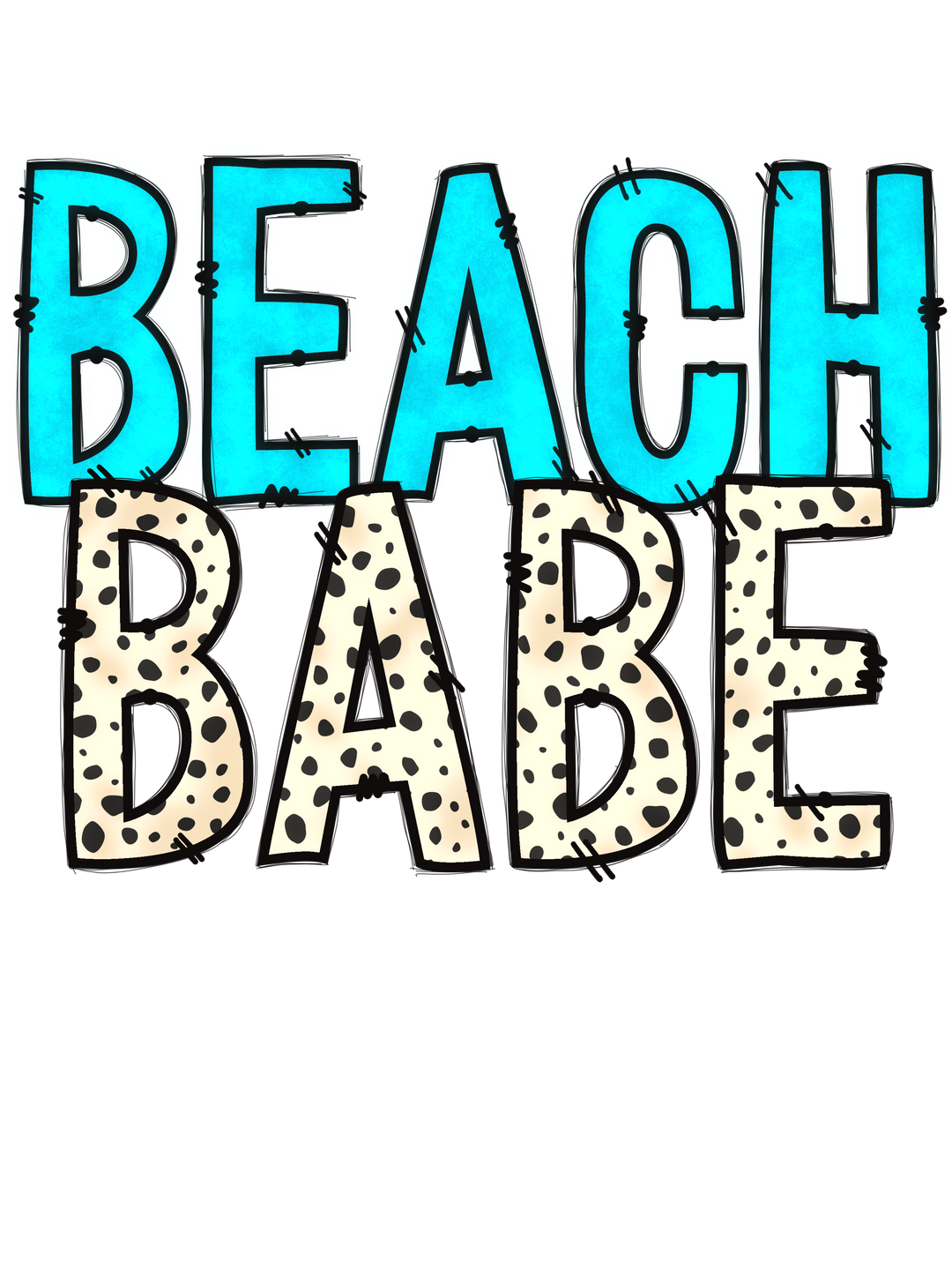 Beach Babe DTF Transfer