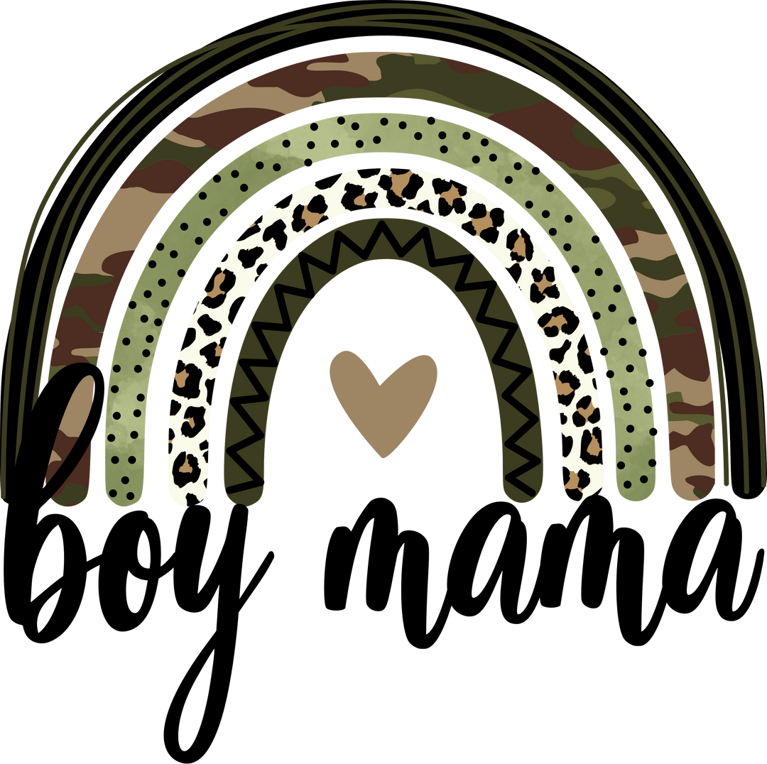Camo Boy Mom DTF Transfer