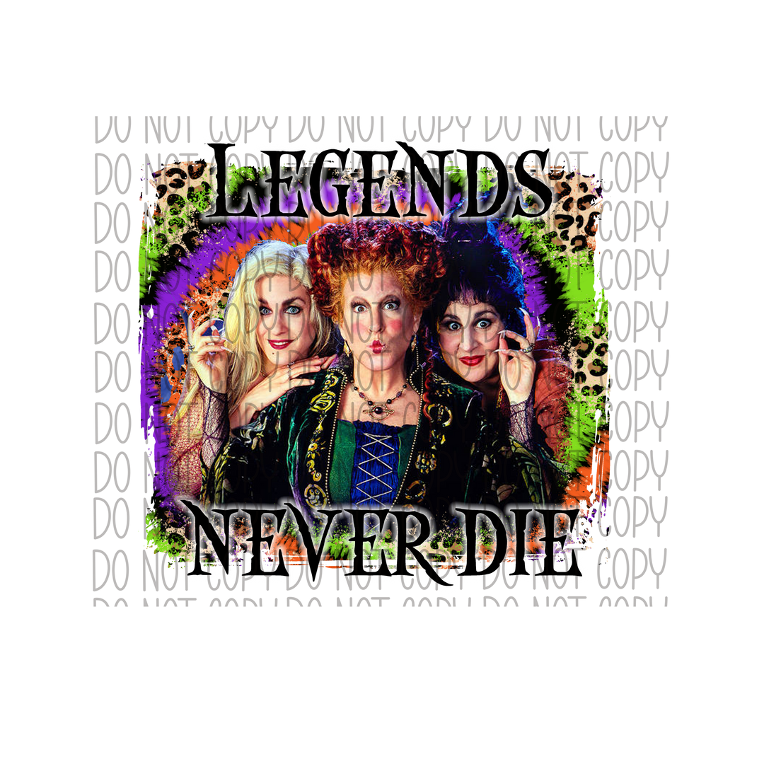 Legends Never Die DTF Transfer
