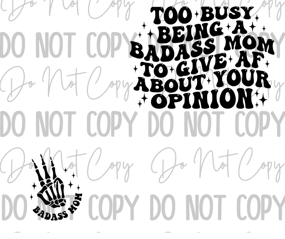 Badass Mom DTF Transfer