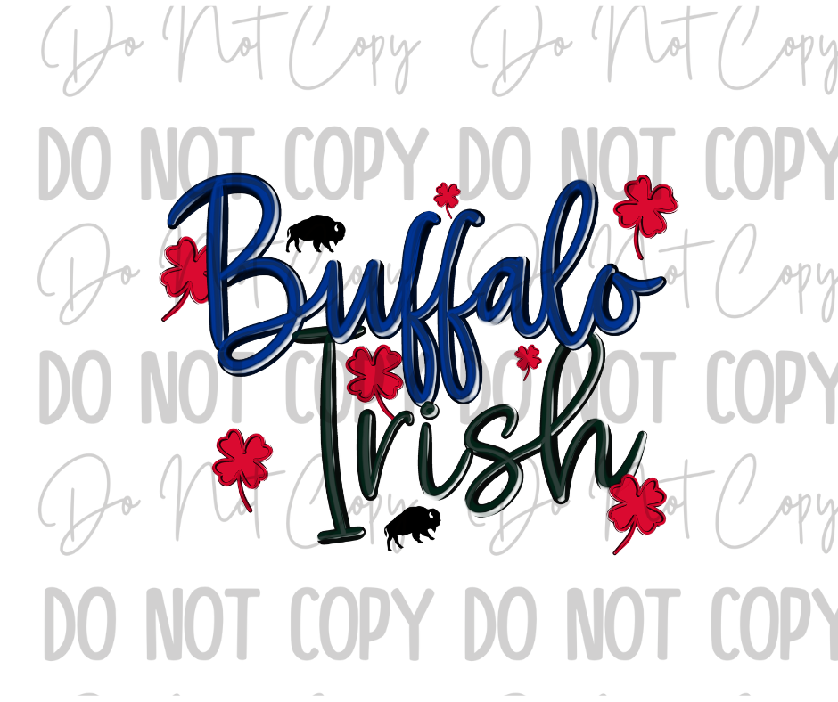 Buffalo Irish St Patrick's Day DTF Transfer