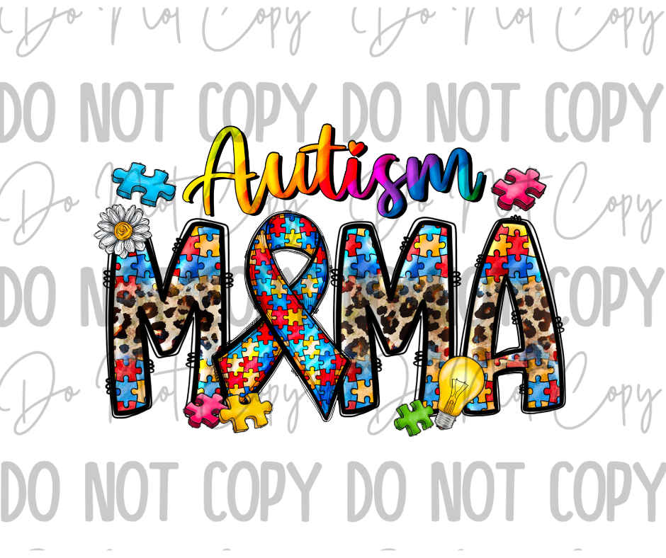 Autism Mama DTF Transfer