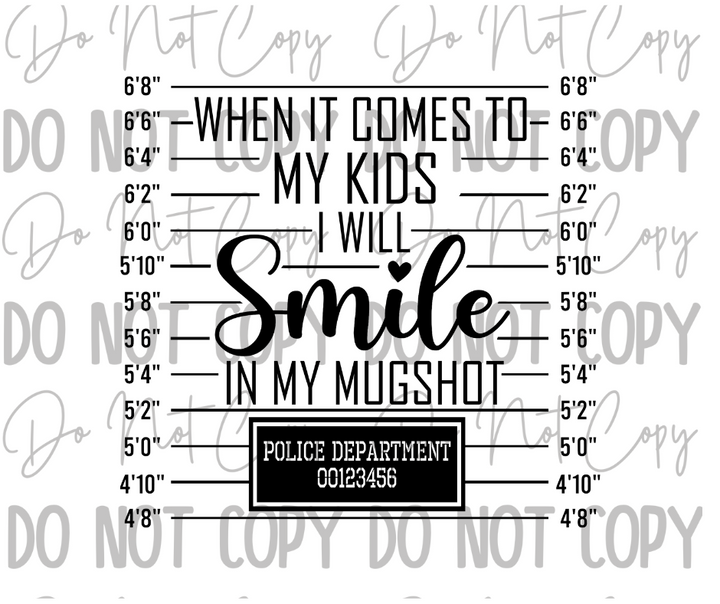 Mugshot DTF Transfer