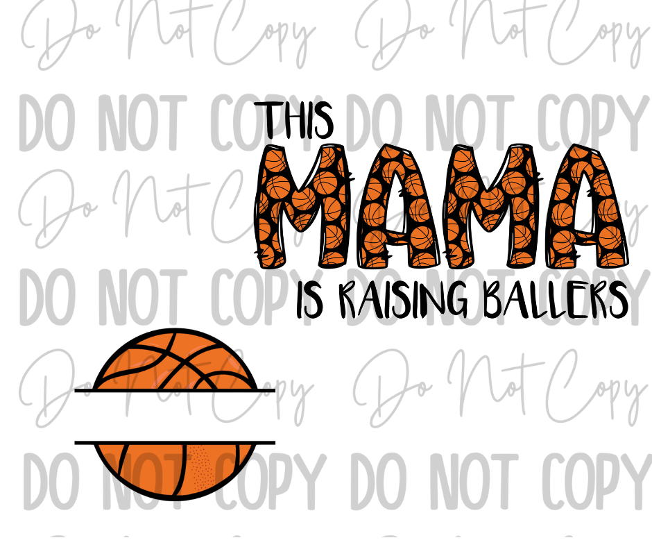 Custom Basketball Mama DTF Transfer