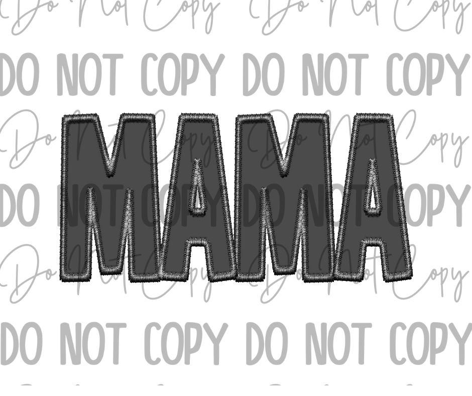 Stitched MAMA DTF Transfer