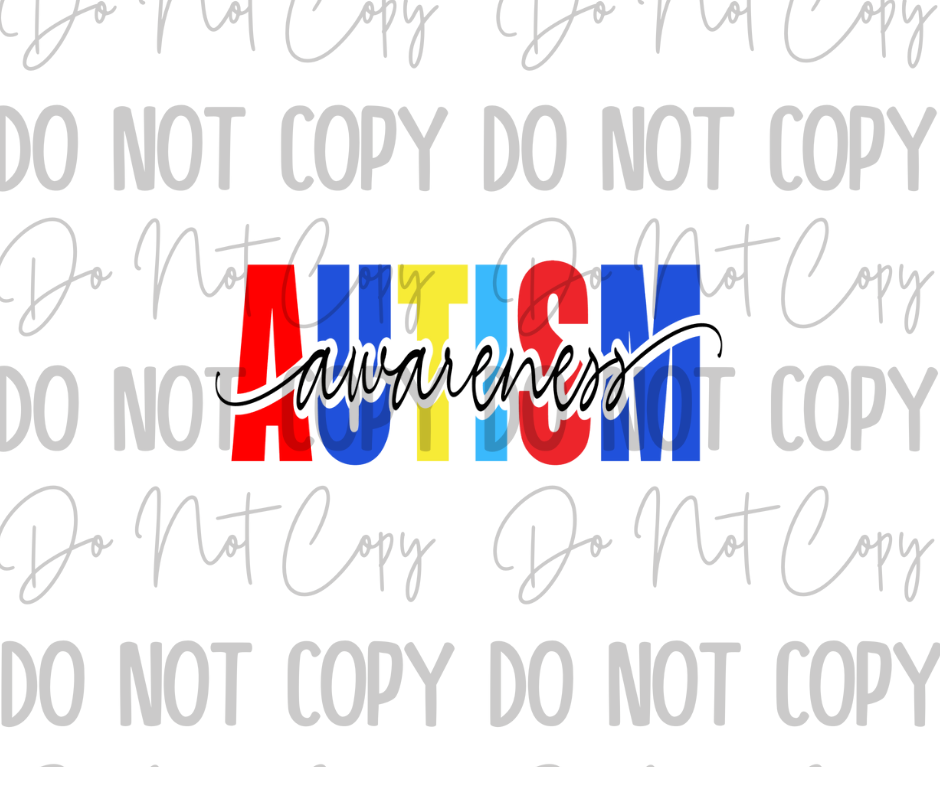 Autism Awareness DTF Transfer