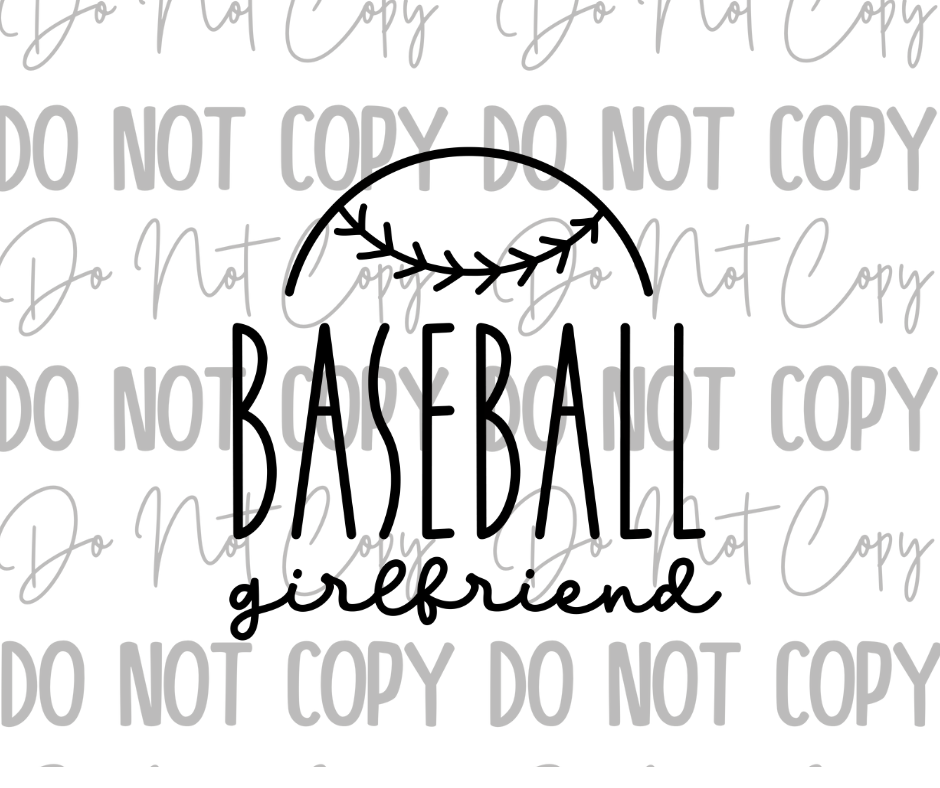 Baseball Girlfriend DTF Transfer