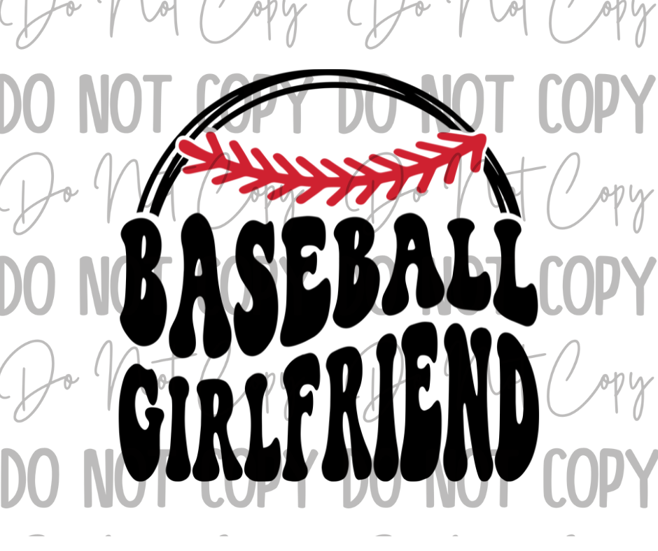 Baseball Girlfriend DTF Transfer