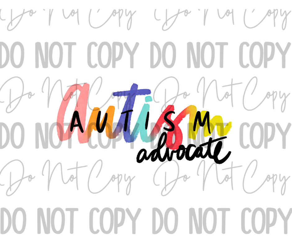 Autism Advocate DTF Transfer