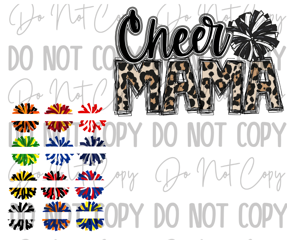 Custom Cheer Mama DTF Transfer