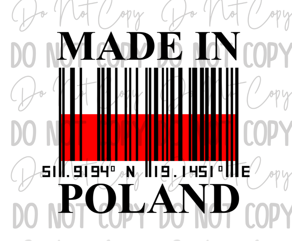 Made In Poland DTF Transfer