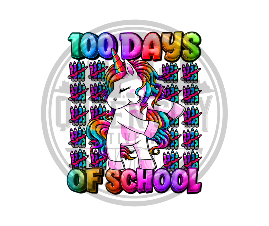 100 Days Of School DTF Transfer