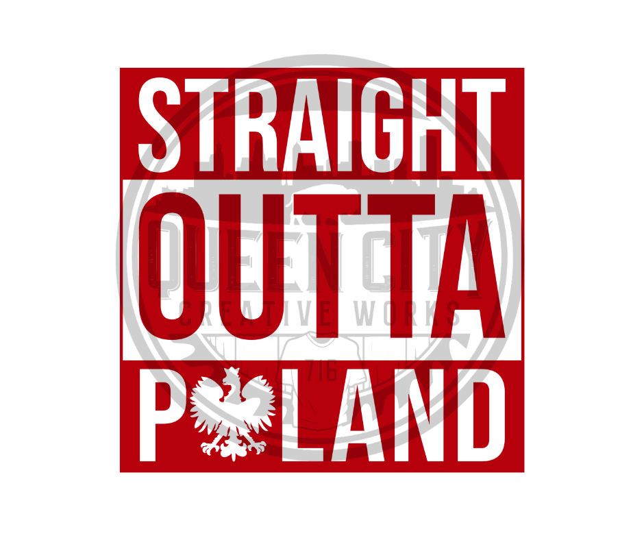 Straight Outta Poland DTF Transfer