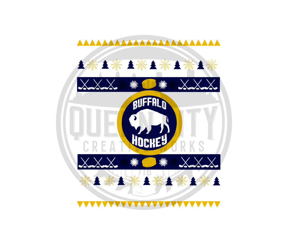 Buffalo Hockey Ugly Sweater DTF Transfer