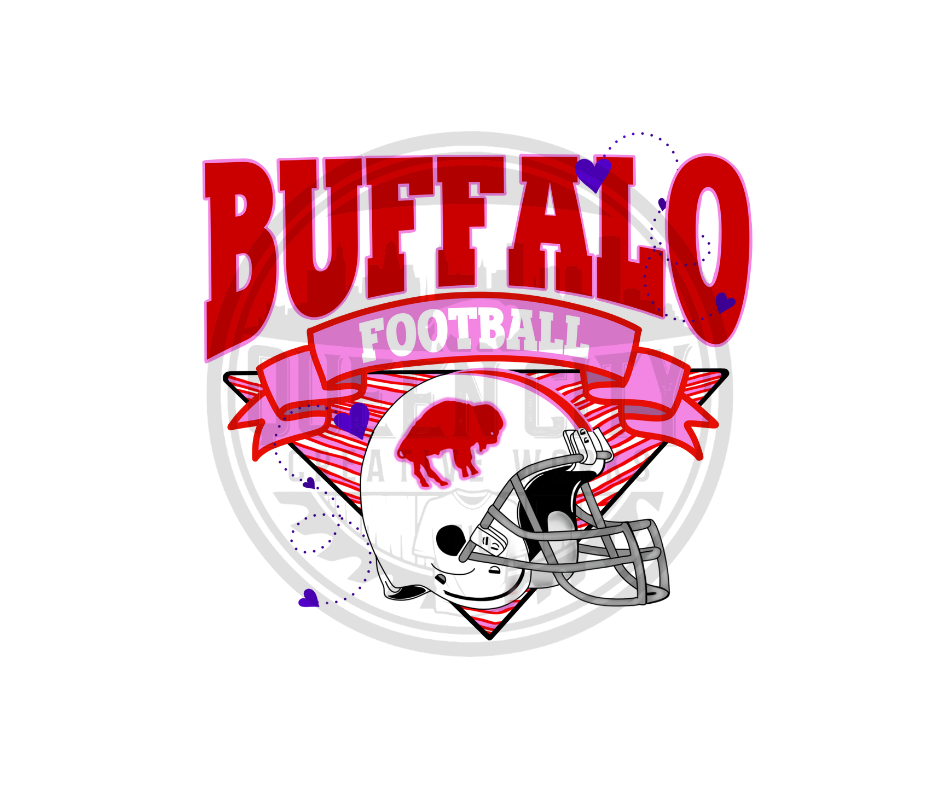 Buffalo Football Valentines Day DTF Transfer