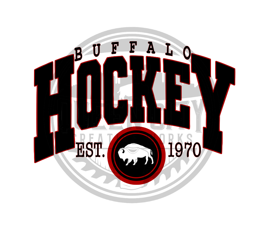 Retro Buffalo Hockey DTF Transfer