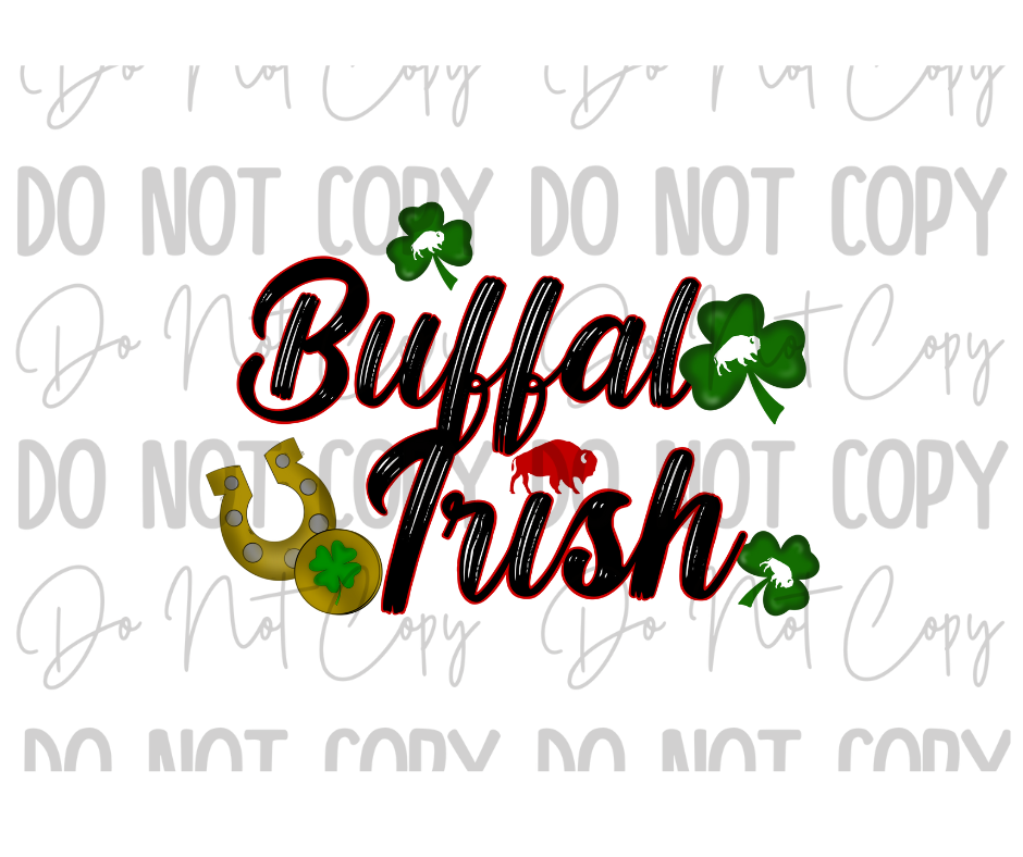 Buffalo Irish St Patrick's Day DTF Transfer