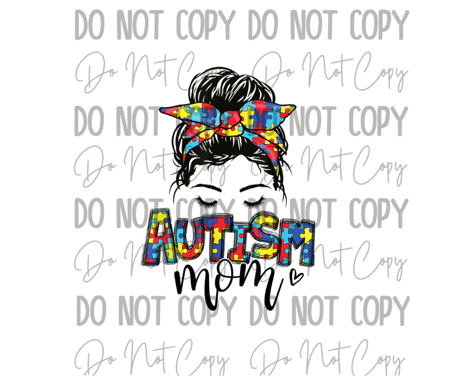 Autism Mama DTF Transfer