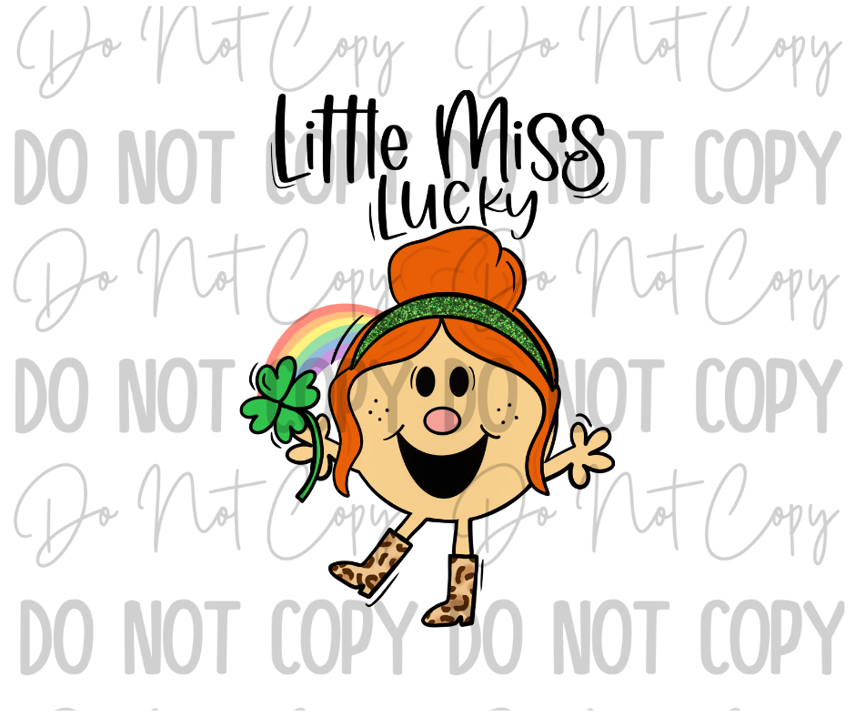 Little Miss Lucky DTF Transfer