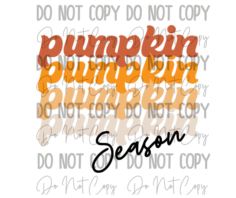 Pumpkin Pumpkin Pumpkin DTF Transfer