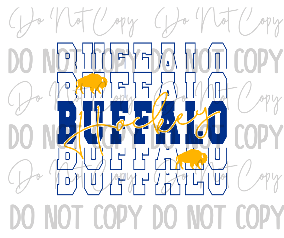 Buffalo Hockey DTF Transfer