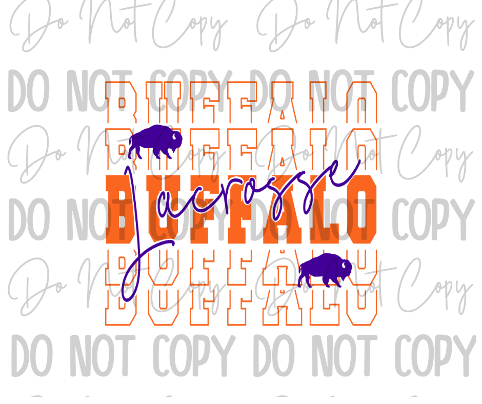 Buffalo Lacrosse DTF Transfer
