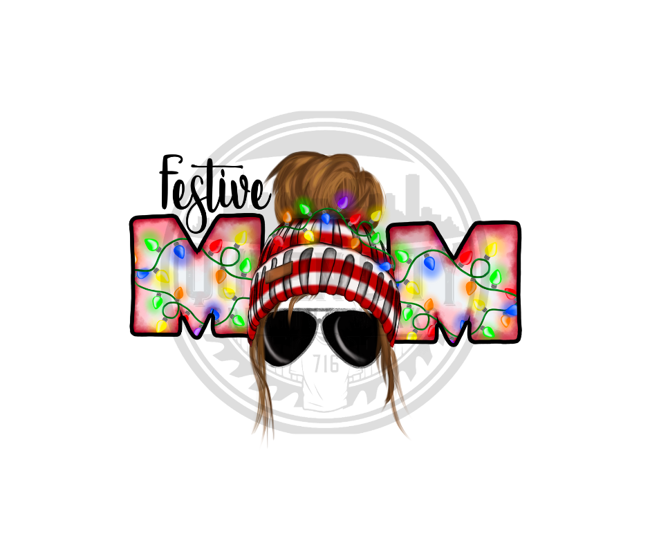 Festive Mom DTF Transfer