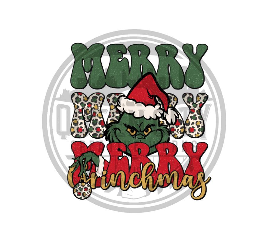 Merry Grinchmas DTF Transfer