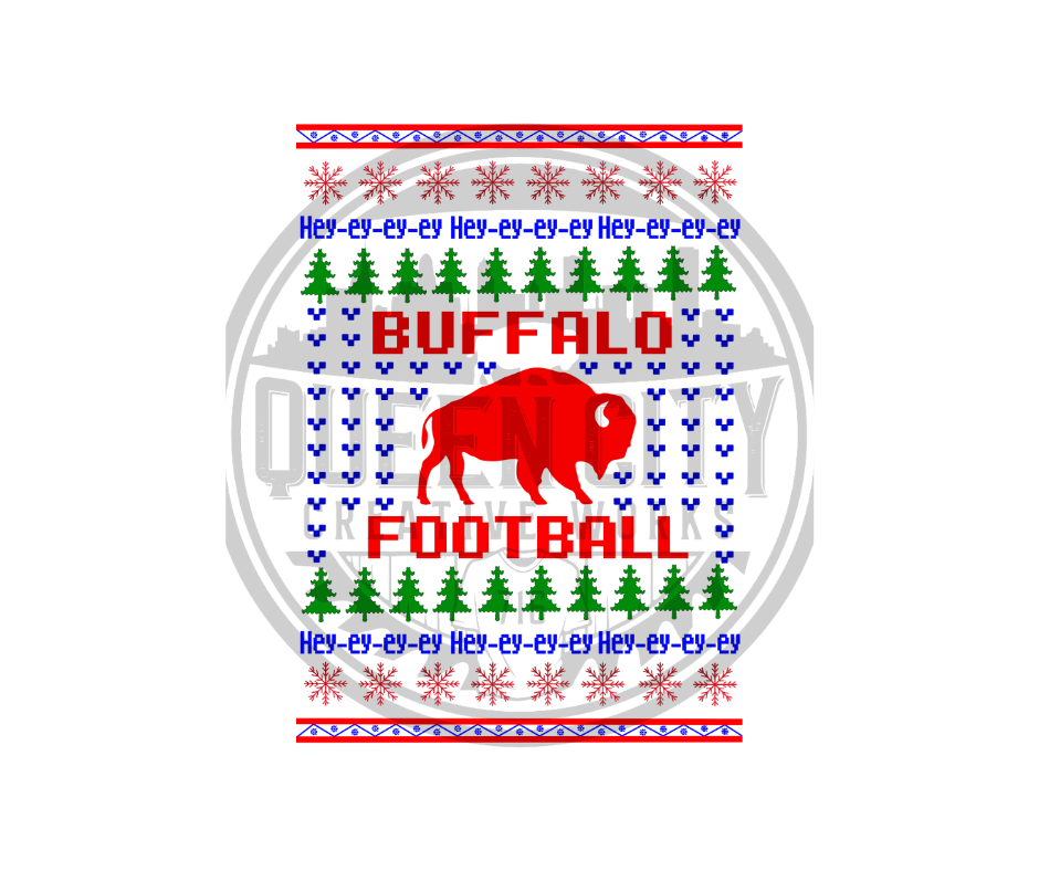 Buffalo Ugly Christmas Sweater DTF Transfer