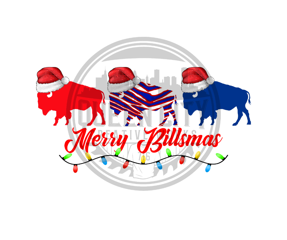 Buffalo Merry Billsmas DTF Transfer