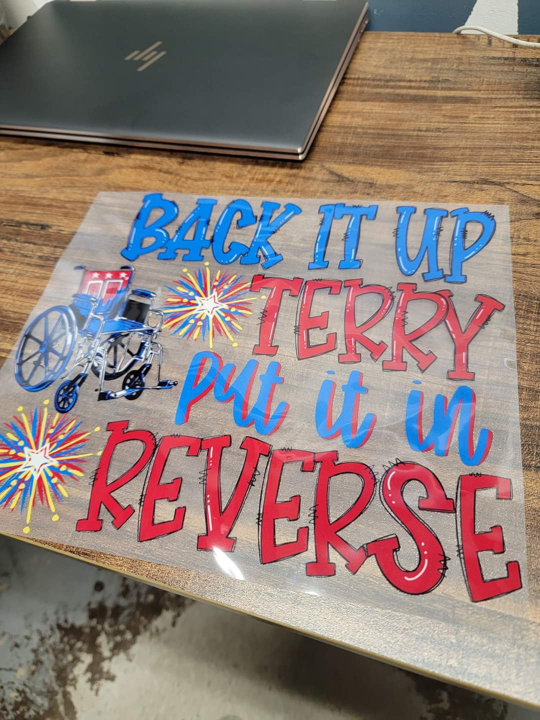 Back It Up Terry DTF Transfer