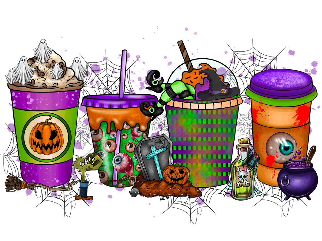 Halloween Drink DTF Transfer