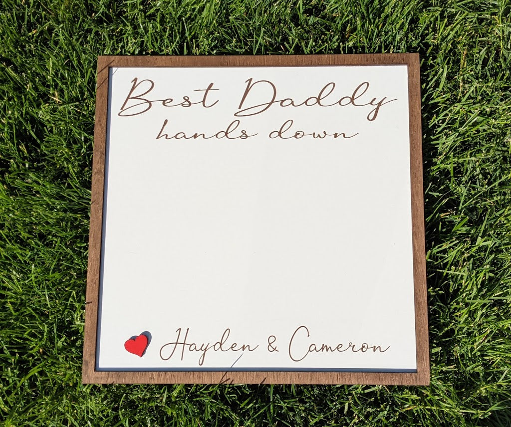 Father's Day Handprint Sign