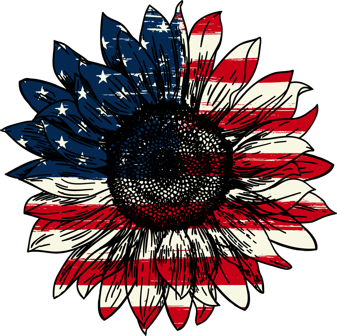 Flower Flag DTF Transfer