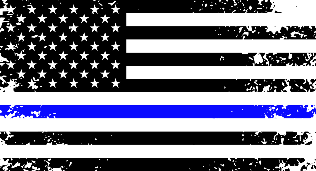 Police Flag DTF Transfer