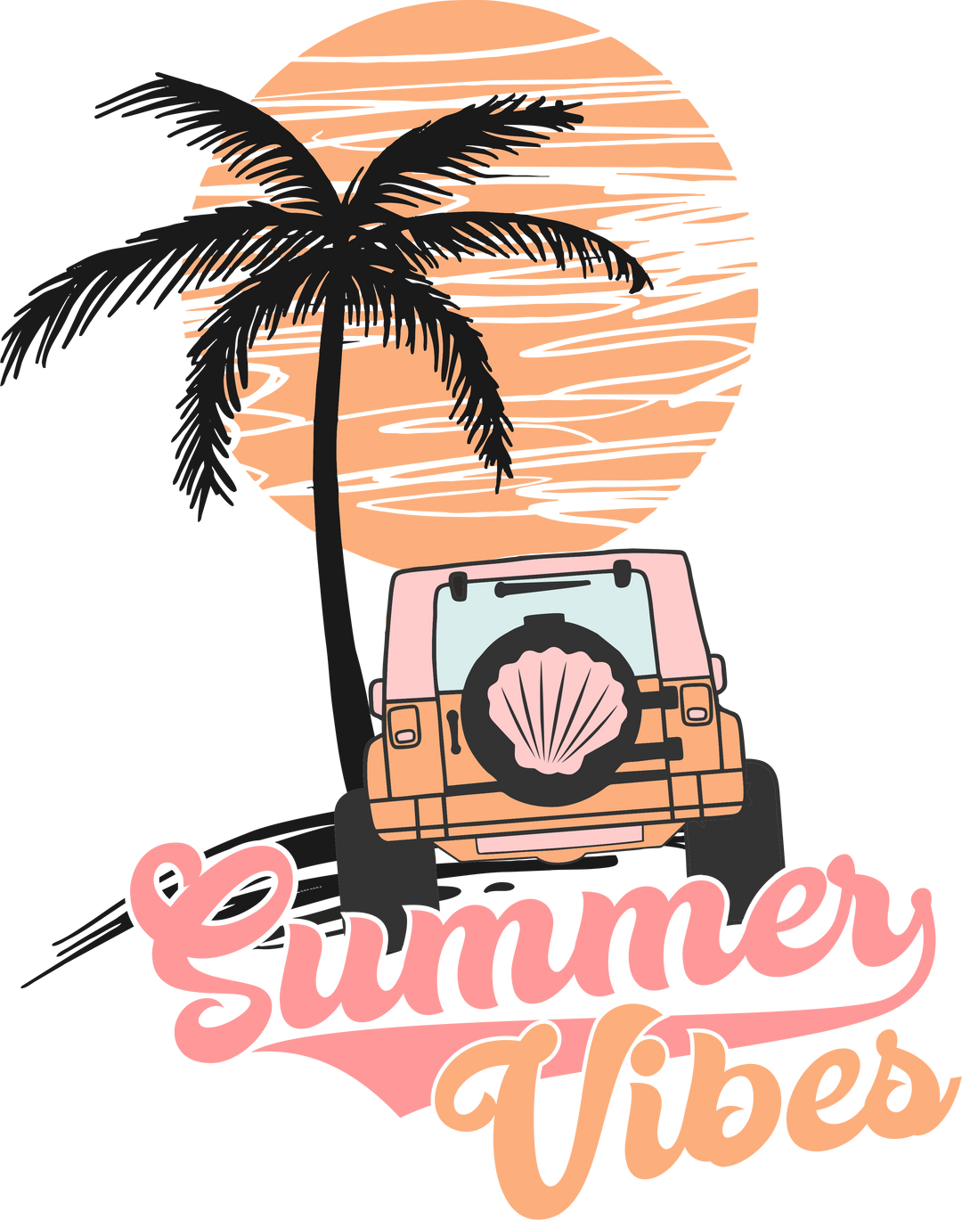 Summer Vibes DTF Transfer