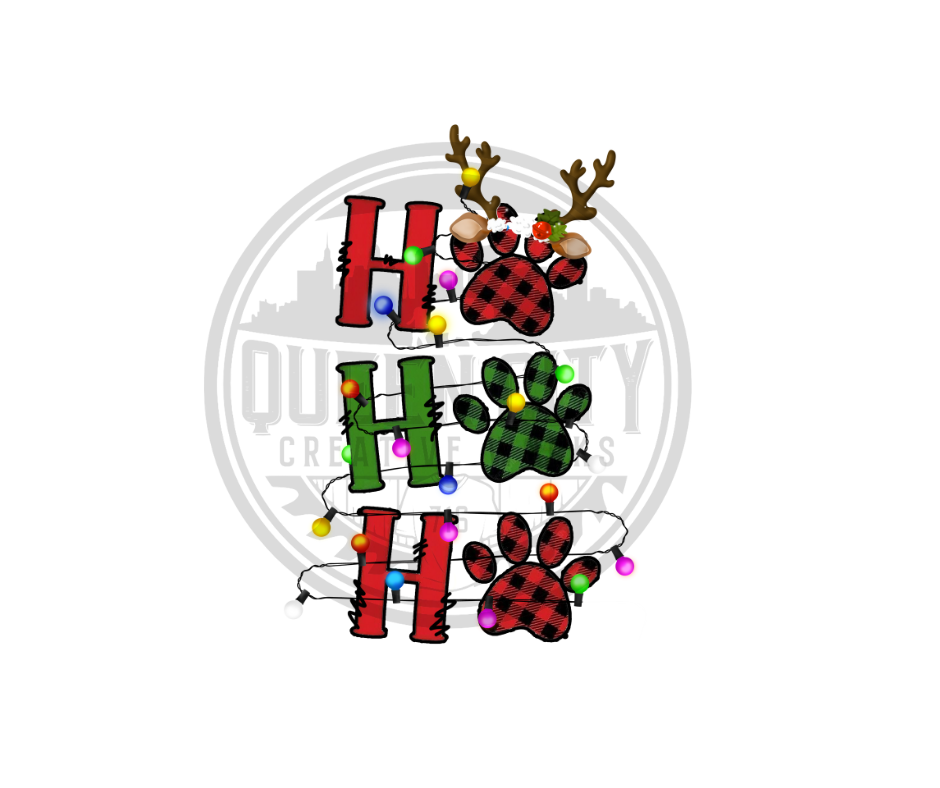 Ho Ho Ho Paws DTF Transfer