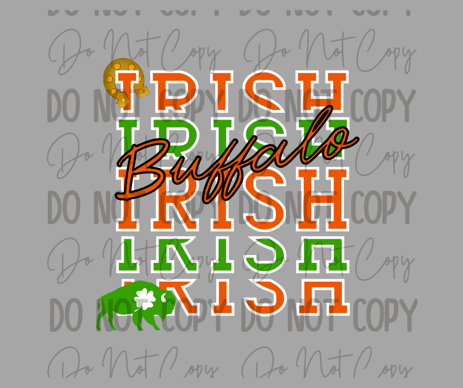 Irish Buffalo DTF Transfer