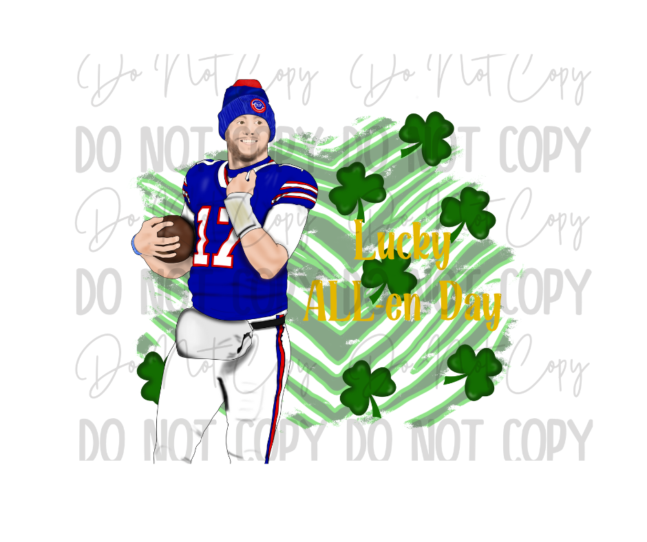 Lucky ALLen Day  DTF Transfer