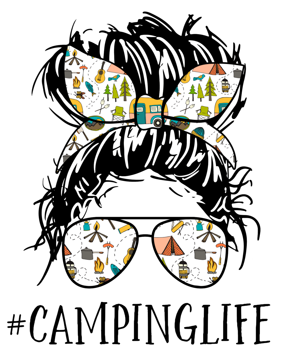 Camping Life DTF Transfer