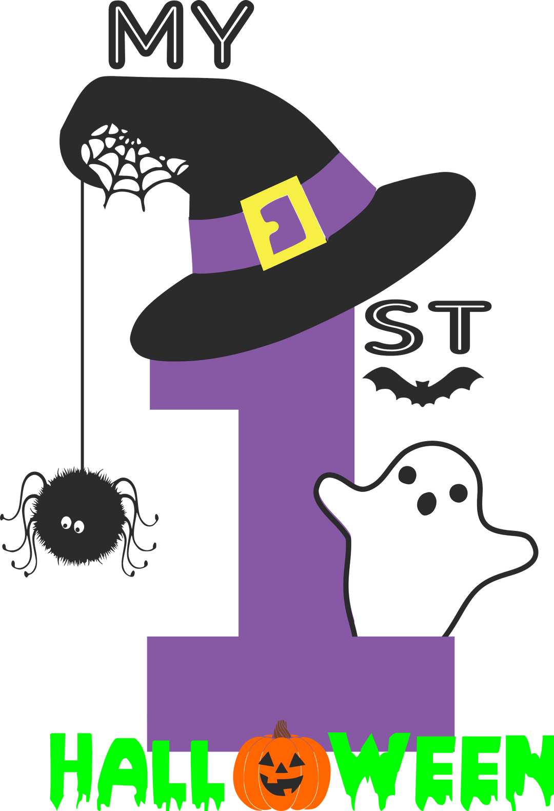 My First Halloween DTF Transfer