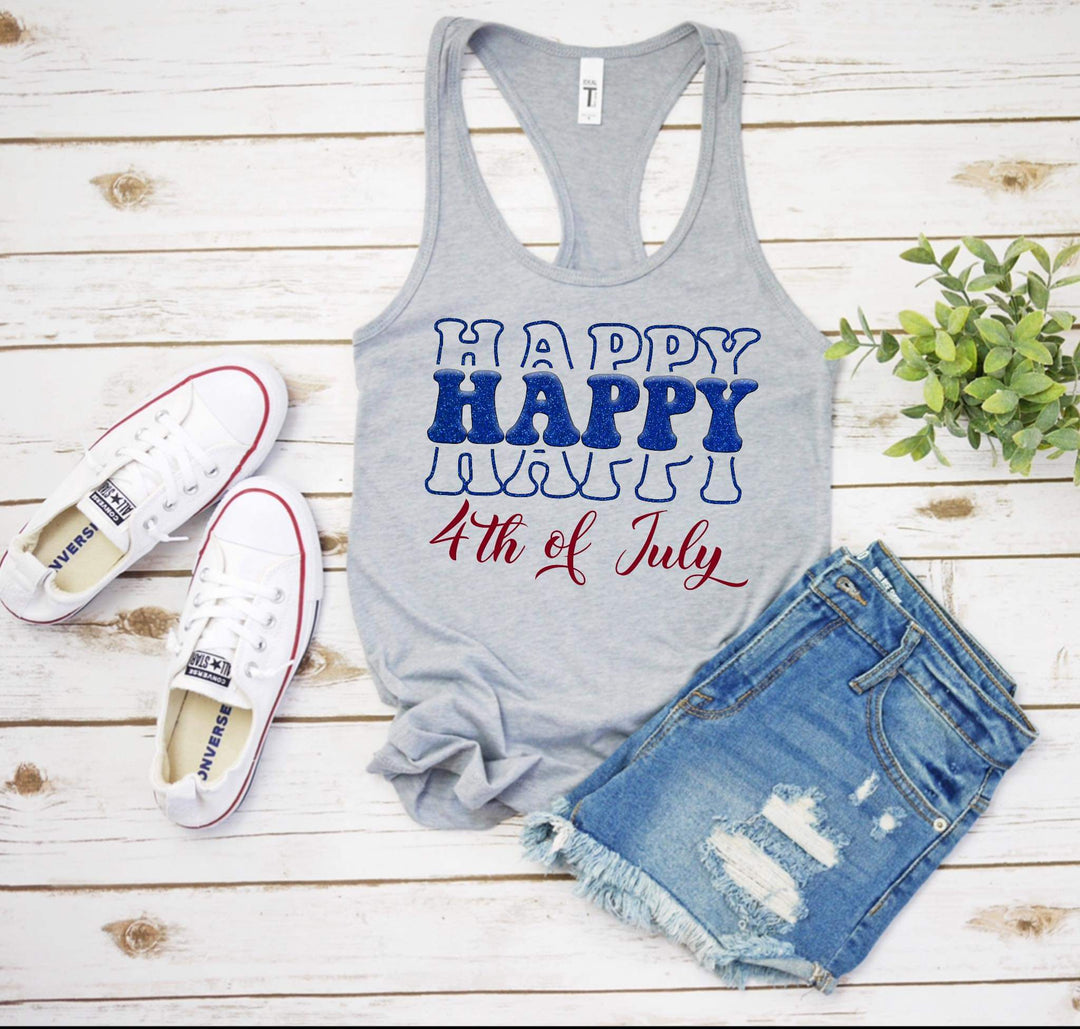 Happy Happy 4th Of July DTF Transfer
