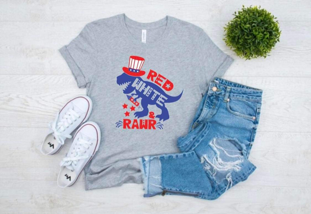 Red White & Rawr DTF Transfer