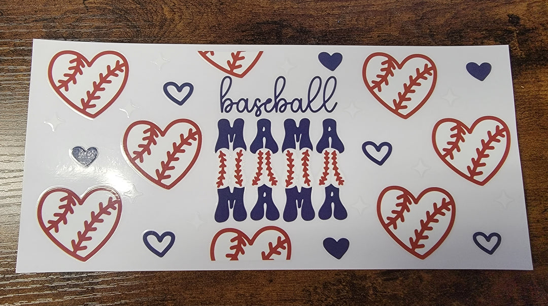 Baseball Mama Cup Wrap