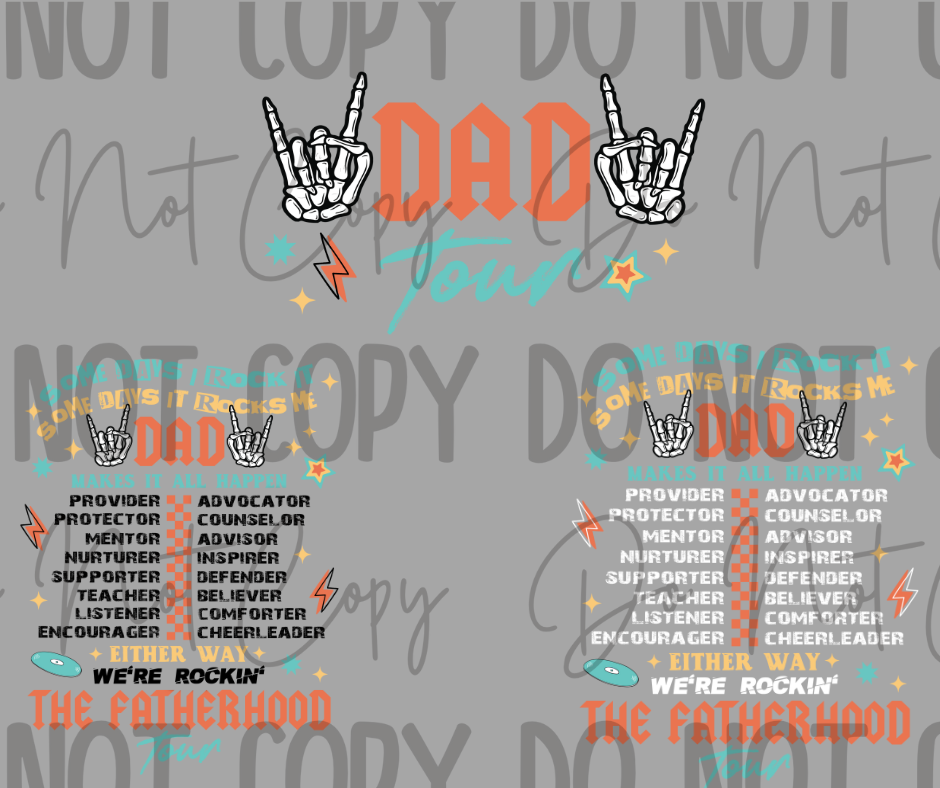 Dad Tour DTF Transfer